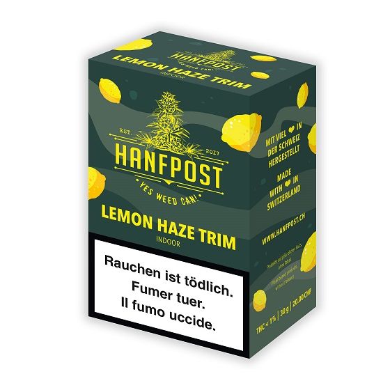 Hanfpost Lemon Haze Trim, Indoor, 30g Packung