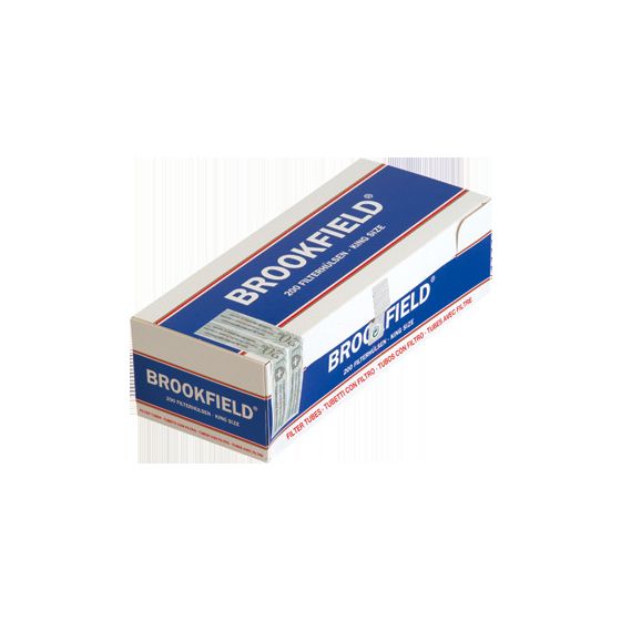 Brookfield Zigarettenhülsen Box mit 200 Zigaretten Hülsen zum Stopfen